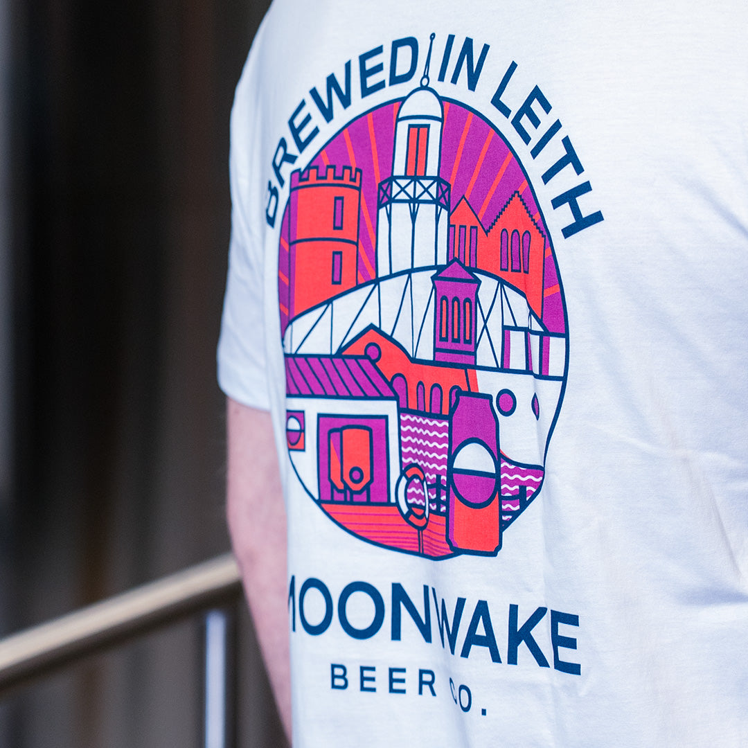 UNISEX BREWED IN LEITH T-SHIRT (WHITE)