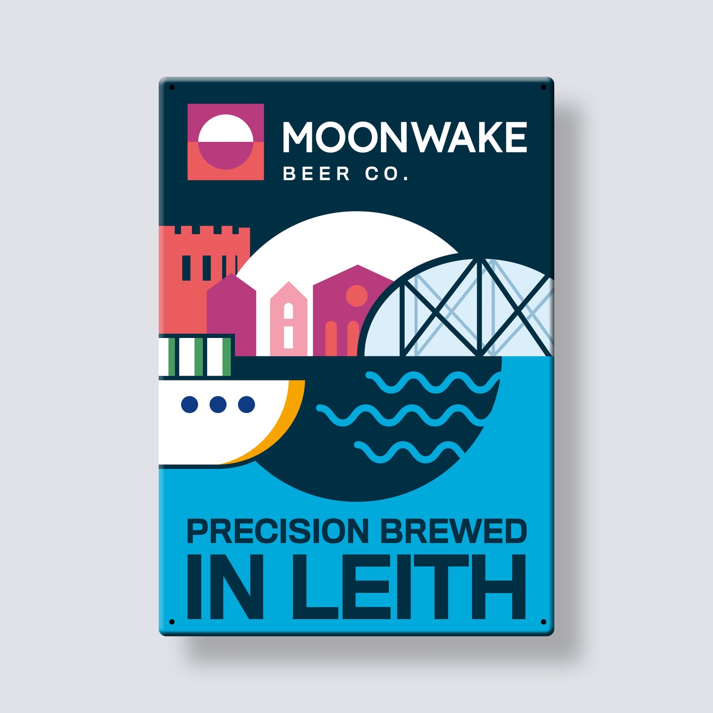 EMBOSSED METAL SIGN
