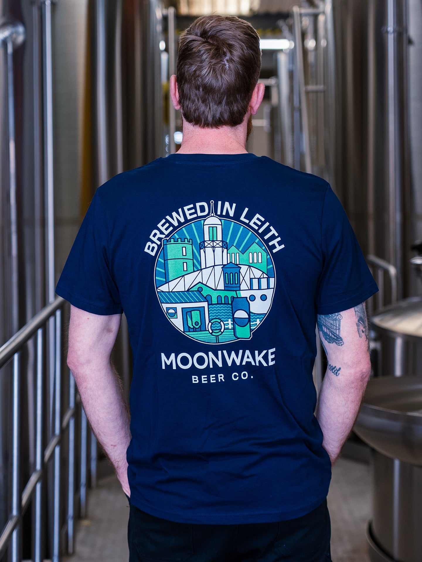 UNISEX LEITH HELLES T-SHIRT (NAVY)