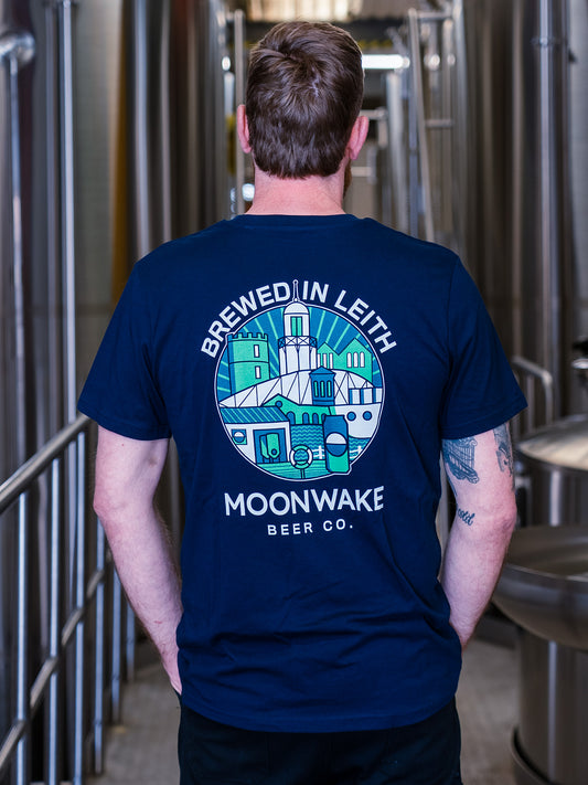 UNISEX LEITH HELLES T-SHIRT (NAVY)