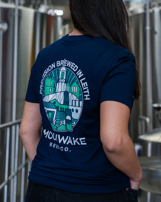 UNISEX LEITH HELLES T-SHIRT (NAVY)